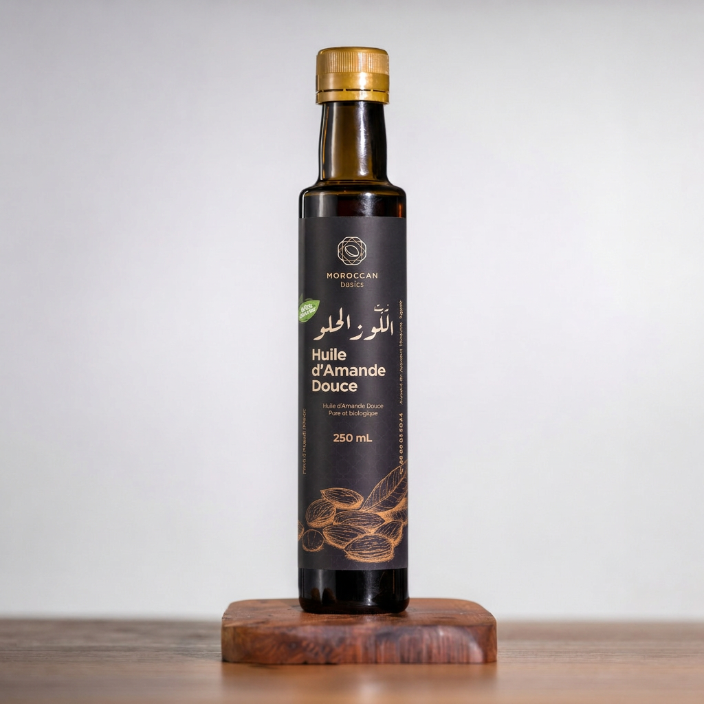Huile d’Amande Douce Naturelle – 250 mL