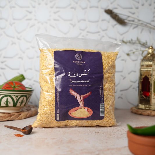 Couscous de maïs (الذرة / Baddaz)